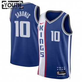 Sacramento Kings Domantas Sabonis Nike 2023-24 City Edition Sininen Pelipaidat Swingman - Lasten